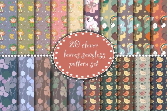 20 St. Patrick’s Seamless Pattern Set: A Creative Resource for Designers and Craft Enthusiasts
