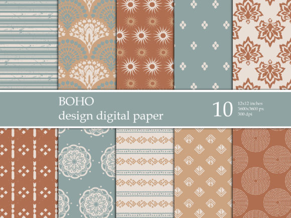 Boho Seamless Digital Paper: A Modern Solution for Creative Expression