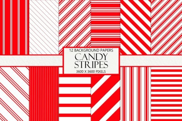 Candy Stripes Background Papers