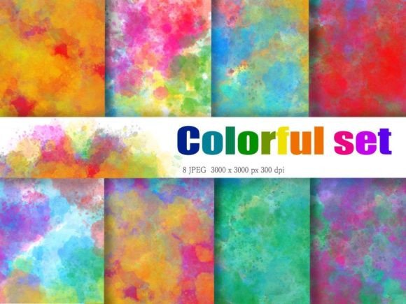 Colorful Watercolor: A Versatile Design Element for Creative Projects
