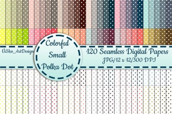 Colorfull Small Polka Dot Pattern Collection