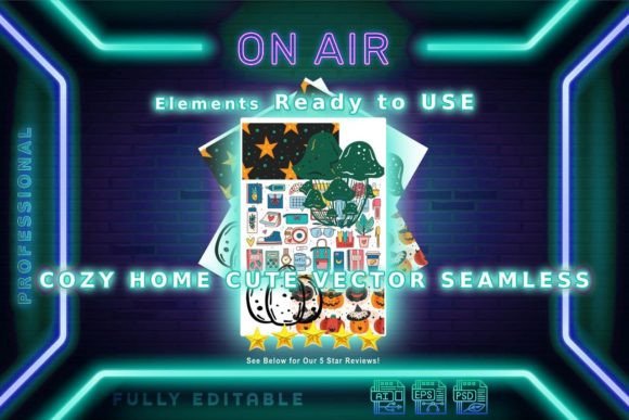 Cozy Home Cute Vector Seamless: A Versatile Resource for Designers and Creators
