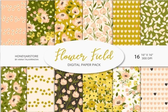 Flower Field: A Bohemian Floral Pattern Collection