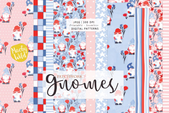 Fourth of July Patriotic Gnomes