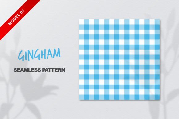 Light Blue Gingham Seamless Pattern: A Versatile Design Asset for Creative Professionals