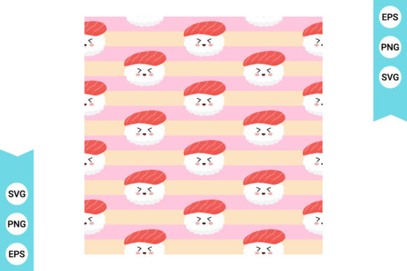 Pattern - Sushi Japanese Food SVG: A Creative Resource for Designers and Creators