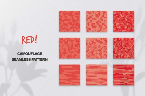 Red Camouflage Seamless Pattern: A Versatile Design for Creative Projects