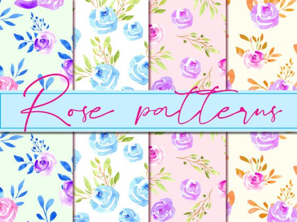 ROSES Watercolor Seamless Pattern: A Versatile Design for Creative Projects