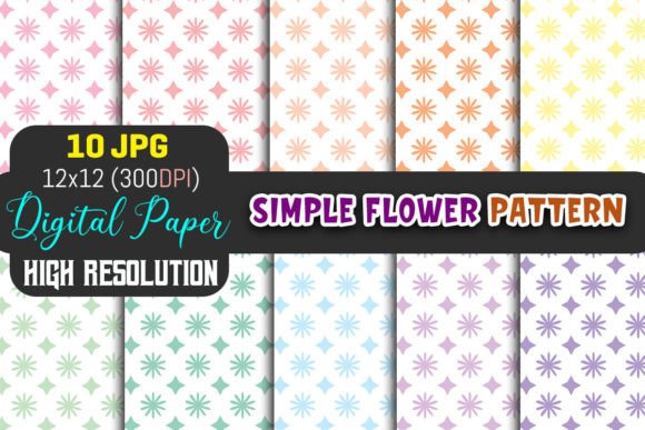 Simple Seamless Flower Pattern