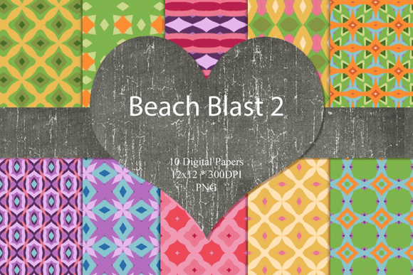 Summer Colors Seamless Pattern Paper: A Creative Resource for Every Project