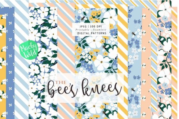 The Bee’s Knees Pattern Paper and You’re the Bee’s Knees