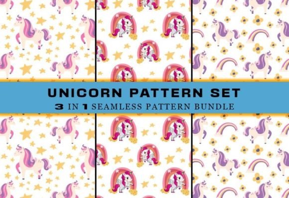 Unicorn Seamless Pattern Digital Papers: A Creative Resource for Designers and Crafters